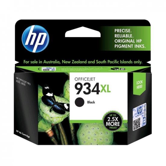 HP #934 Black XL Ink C2P23AA - Click Image to Close