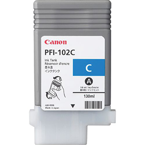 Canon PFi-102 Cyan Ink Cartridge - Click Image to Close