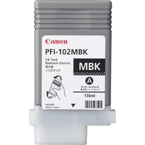 Canon PFi-102 Matte Black Ink Cartridge - Click Image to Close