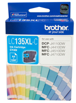 Brother LC135XL Cyan Ink - Click Image to Close