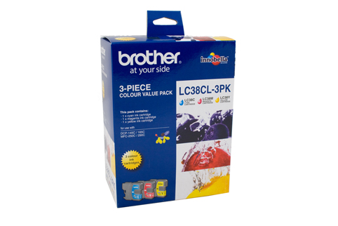 Brother LC38 CMY Colour Pack - Click Image to Close