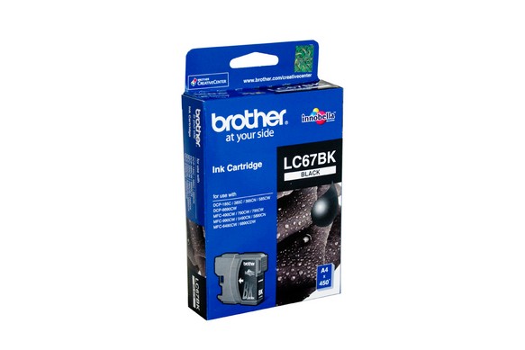 Brother LC67 Black ink cartridge - Click Image to Close