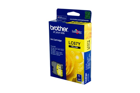 Brother LC67 Yellow ink cartridge - Click Image to Close