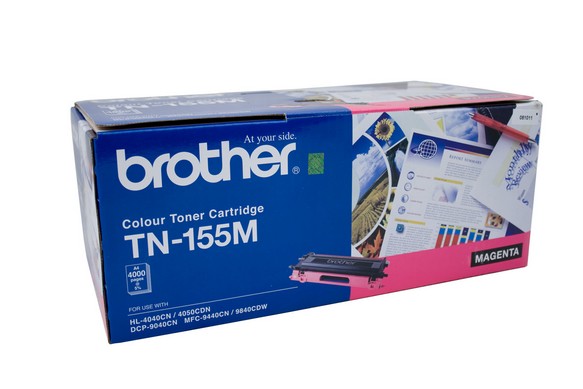 Brother TN-155m Magenta printer toner cartridge - Click Image to Close