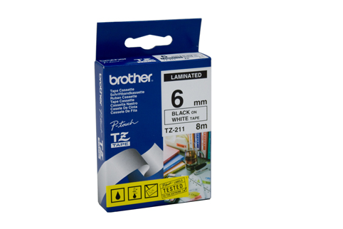 Brother TZ211 Labelling Tape - Click Image to Close
