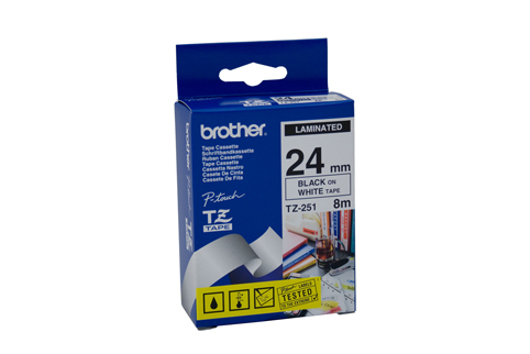 Brother TZ251 Labelling Tape - Click Image to Close