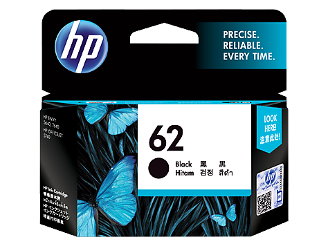 HP #62 Black Ink C2P04AA - Click Image to Close