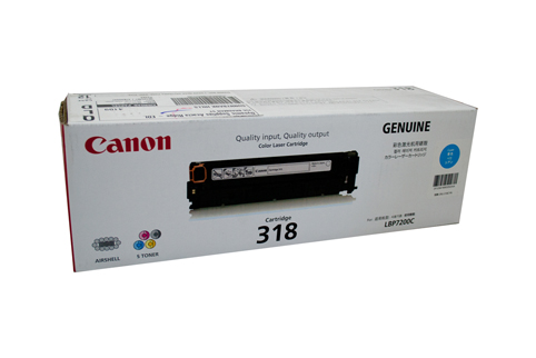 Canon CART318 Cyan Toner - Click Image to Close