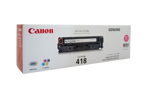 Canon CART 418 magenta laser printer toner cartridge - Click Image to Close