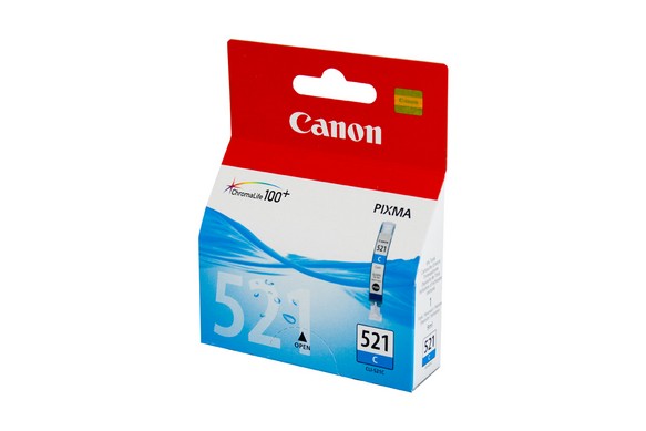Canon CLI521 Cyan ink cartridge - Click Image to Close