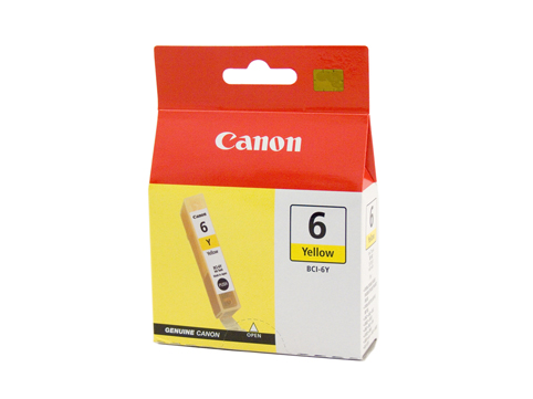 Canon BCI6Y Yellow Ink Tank - Click Image to Close