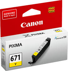 Canon CLI671 Yellow Ink - Click Image to Close