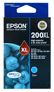 Epson 200 HY Cyan Ink Cart - Click Image to Close