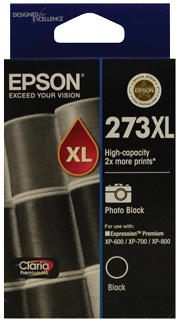 Epson 273 HY Phot Blk Ink Cart - Click Image to Close
