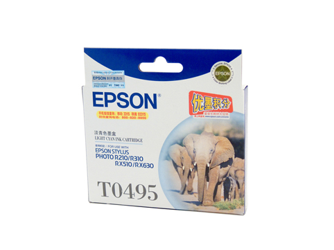 Epson T0495 Light Cyan Ink - Click Image to Close