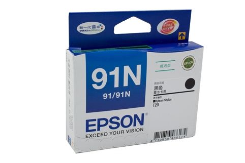 Epson 91N Black Ink Cart - Click Image to Close