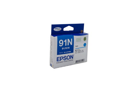Epson 91N Cyan Ink Cart - Click Image to Close