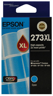 Epson 273 High Yield Cyan ink cartridge - Click Image to Close