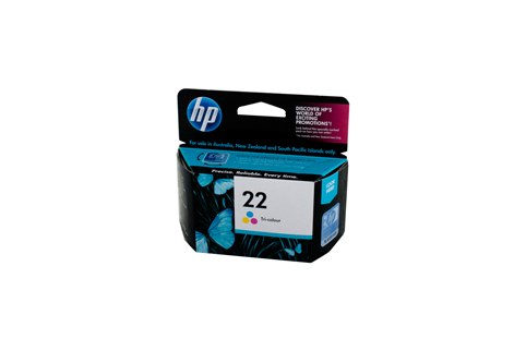 HP #22 Colour Ink Cart C9352AA - Click Image to Close