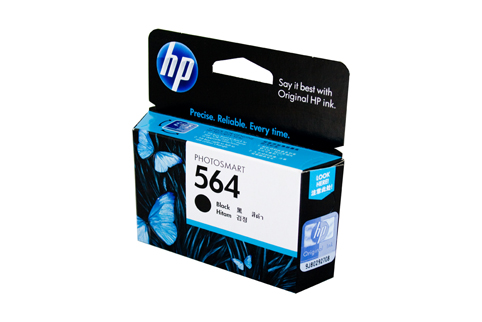 HP #564 Black Ink Cart CB316WA - Click Image to Close