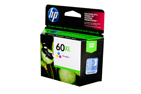 HP #60 Tri Colour Ink CC643WA - Click Image to Close