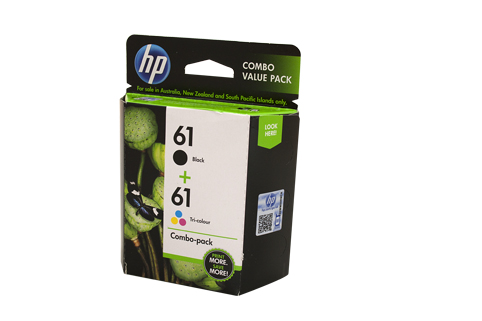 HP #61 Black & Colour Ink Pack - Click Image to Close