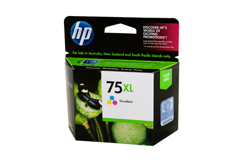 HP #75 Colour Ink Cart CB337WA - Click Image to Close