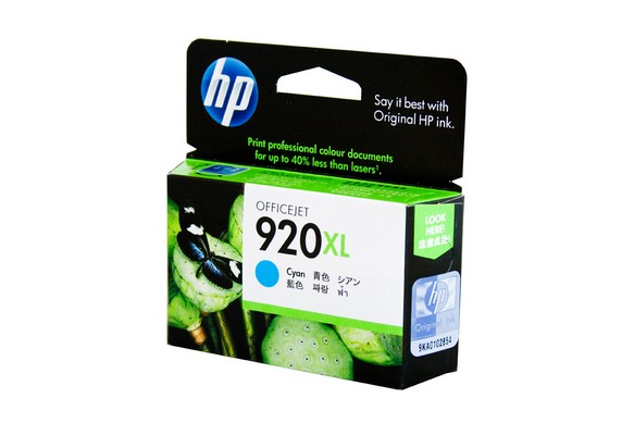 HP #920XL Officejet 6000, 6500, 7000, 7500A Cyan ink cartridge - Click Image to Close