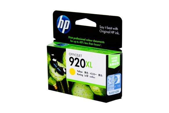 HP #920XL Officejet 6000, 6500, 7000, 7500A Yellow ink cartridge - Click Image to Close