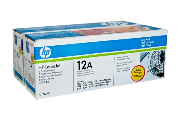 HP LaserJet 12A-Q2612A printer toner cartridge - Click Image to Close