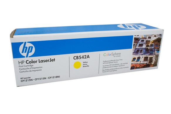 HP LaserJet 125A / CB542A Yellow toner cartridge - Click Image to Close