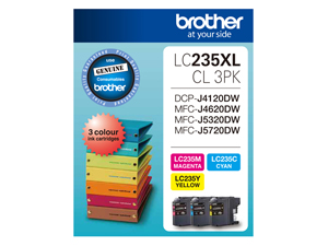 Brother LC235XL CMY Colour Pack - Click Image to Close