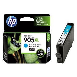 HP #905XL Cyan Ink T6M05AA - Click Image to Close