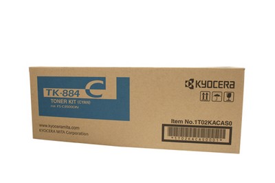Kyocera TK884C Cyan toner cartridge - Click Image to Close
