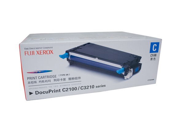 Fuji Xerox Docuprint C2100, C3210DX / CT350486 Cyan toner - Click Image to Close