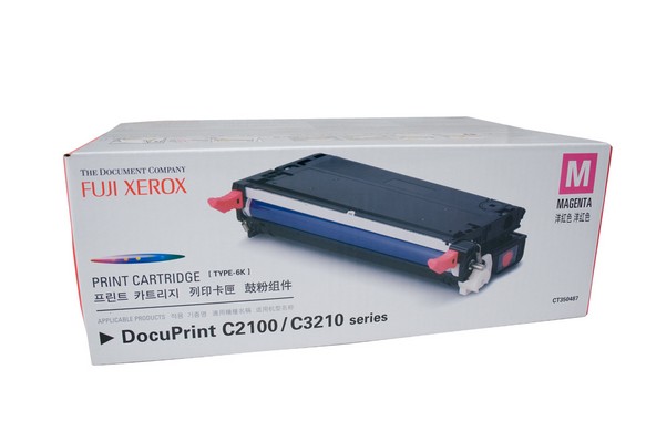 Fuji Xerox Docuprint C2100, C3210DX / CT350487 Magenta toner - Click Image to Close